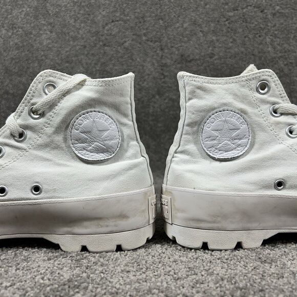 Converse Chuck Taylor All Star Hi 571211C Women’s 8 White Lugged Platform Shoes - Picture 8 of 12